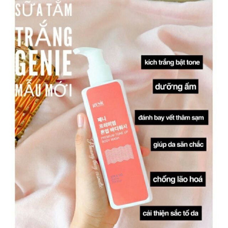 Sữa Tắm Trắng Da Genie Premium Tone Up Body Wash 350ml