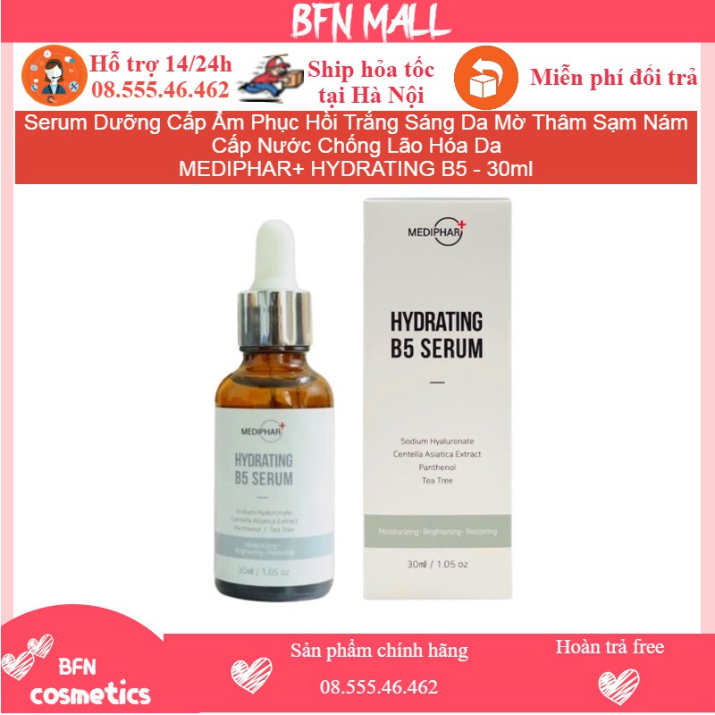 Serum Dưỡng Cấp Ẩm Phục Hồi Trắng Sáng Da Mờ Thâm Sạm Nám Cấp Nước Chống Lão Hóa Da MEDIPHAR+ HYDRATING B5 | BigBuy360 - bigbuy360.vn
