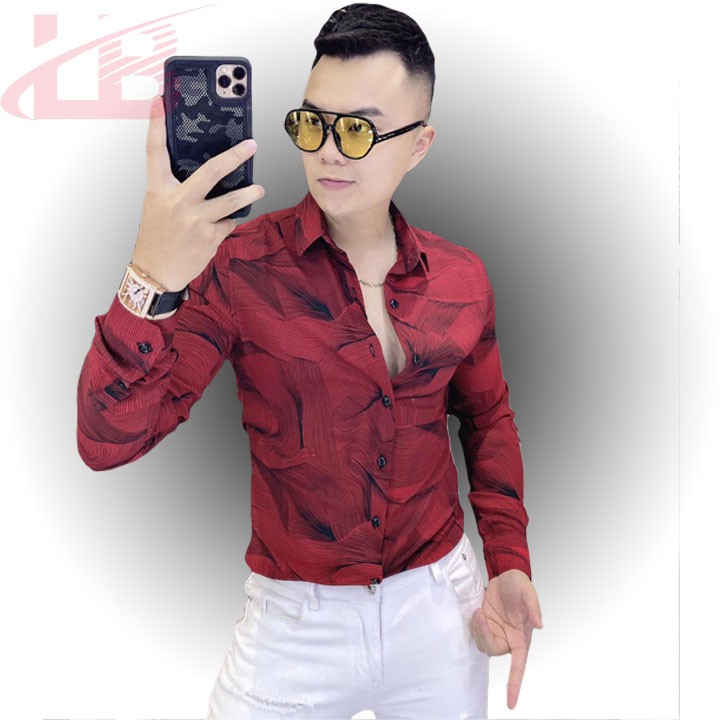 Áo sơ mi lụa dài tay nam LB008, vải dày, mát , đường may sắc sảo, áo sơ mi cao cấp LB1990 store | BigBuy360 - bigbuy360.vn