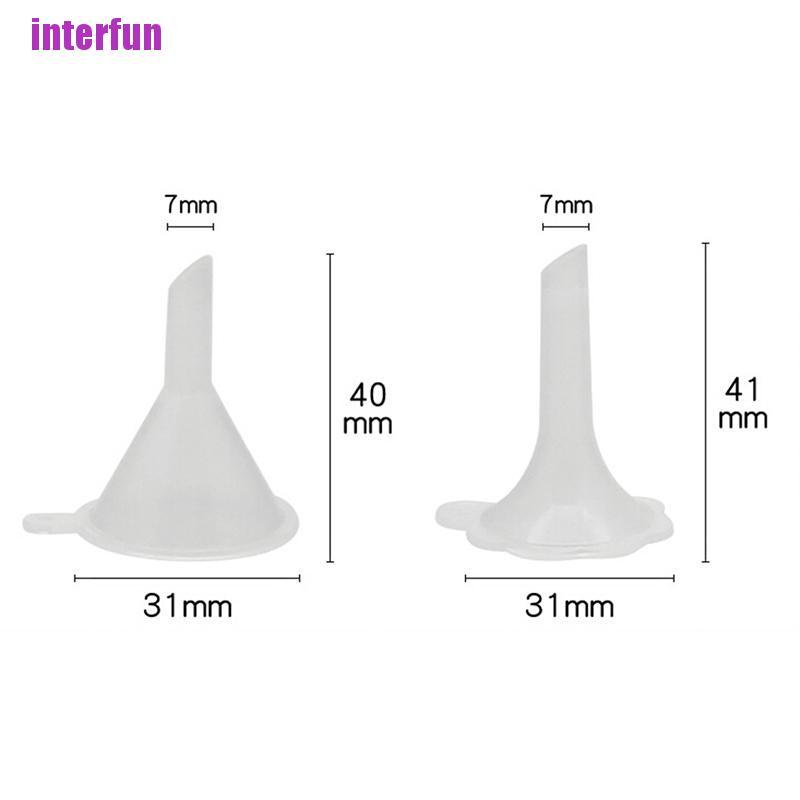 (Hàng Mới Về) Set 2 Phễu Nhựa Nhỏ Gọn Dùng Chiết Xuất Dung Dịch Chiết Xuất Tinh Dầu / Dầu Thơm