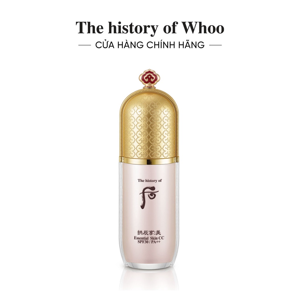 [Mã VISAPREMIUM giảm 150K]Kem CC trang điểm cao cấp The history of Whoo Gongjinhyang Mi Skin CC SPF30, PA++ 40ml