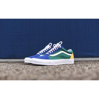 vans old skool green red yellow