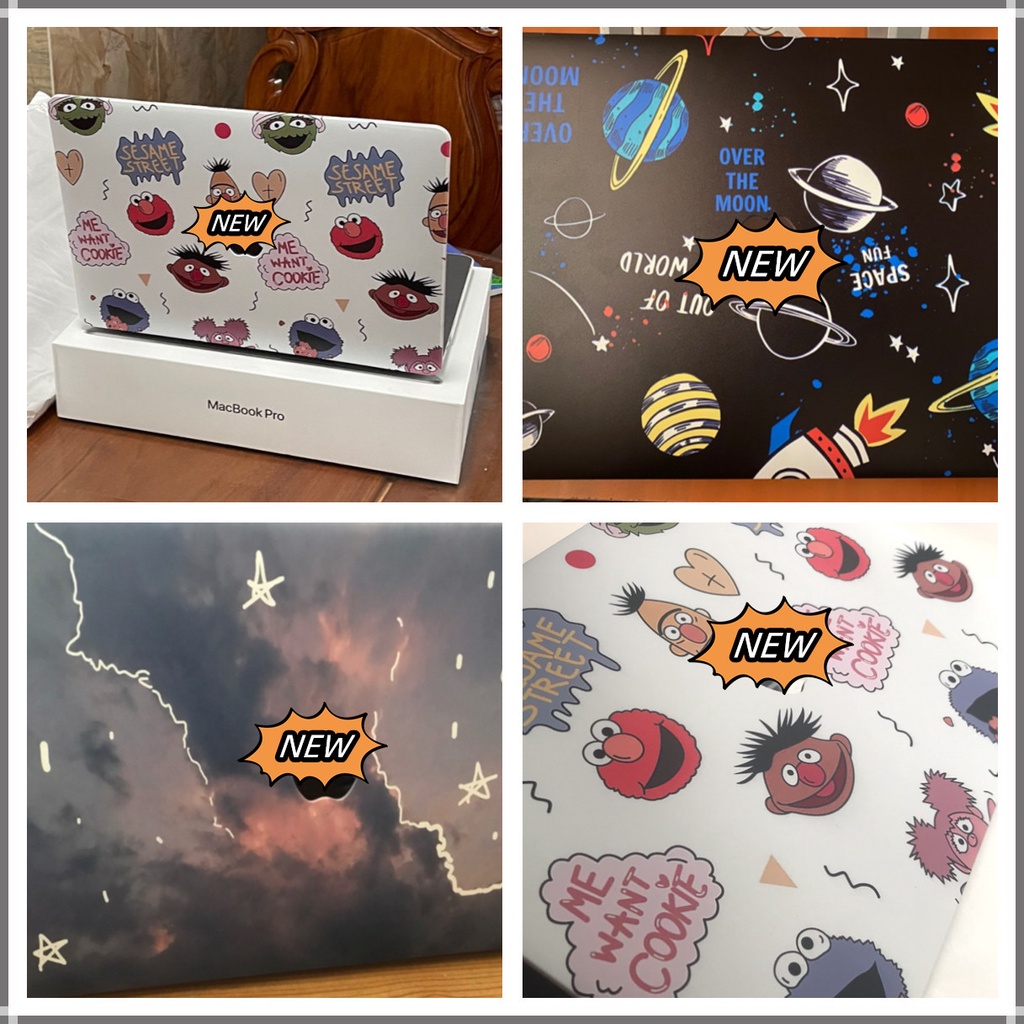 Ốp laptop họa tiết phố mè và không gian cho 2020 Air13 Touch Bar ID Pro 13 Inch 2019 A2159 A1989 A1706