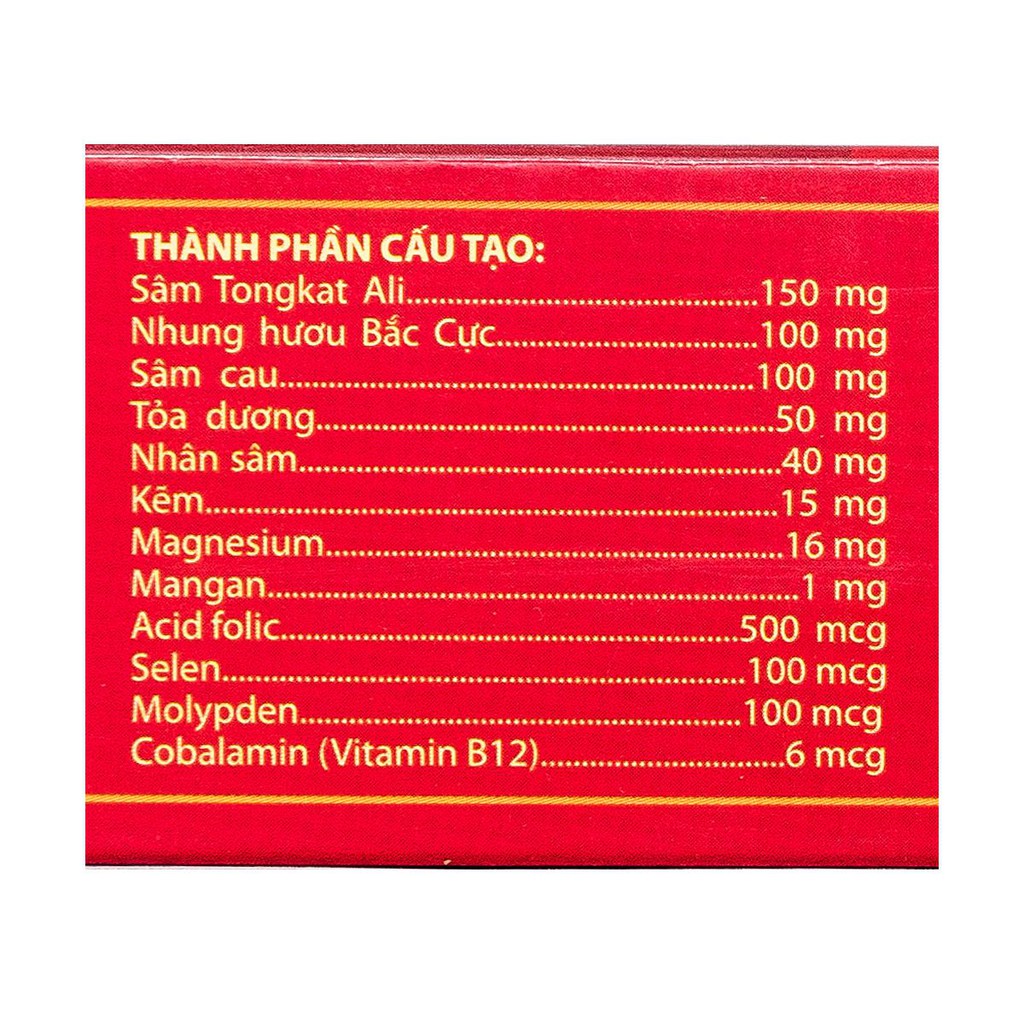 Sâm Nhung Cường Lực Tuệ Linh - Bổ thận tráng dương, bồi bổ khí huyết, tăng cường sinh lực nam giới