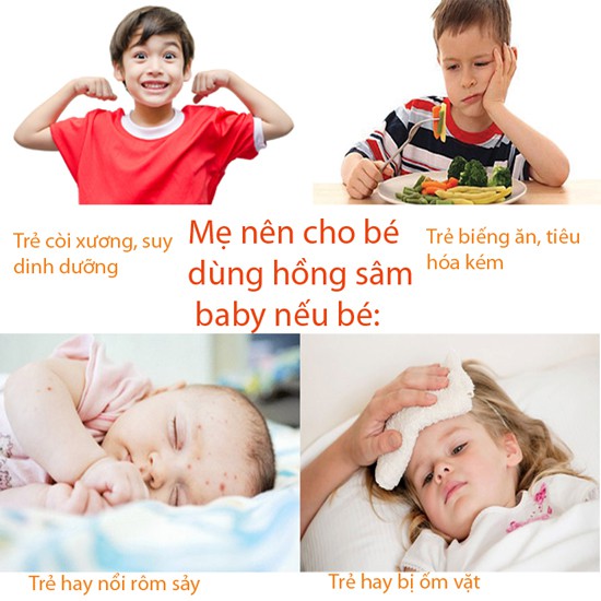 Hồng Sâm Baby Sanga Hàn Quốc, Nước Hồng Sâm Trẻ Em Chính Hãng Hộp 30 gói, tuongvykorea