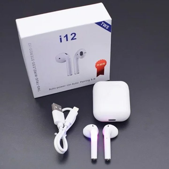 Tai Nghe Bluetooth Inpods i12 - Tai Nghe Không Dây i12 TWS Dùng Cho IOS Android Phiên Bản Mới Nhất 2022