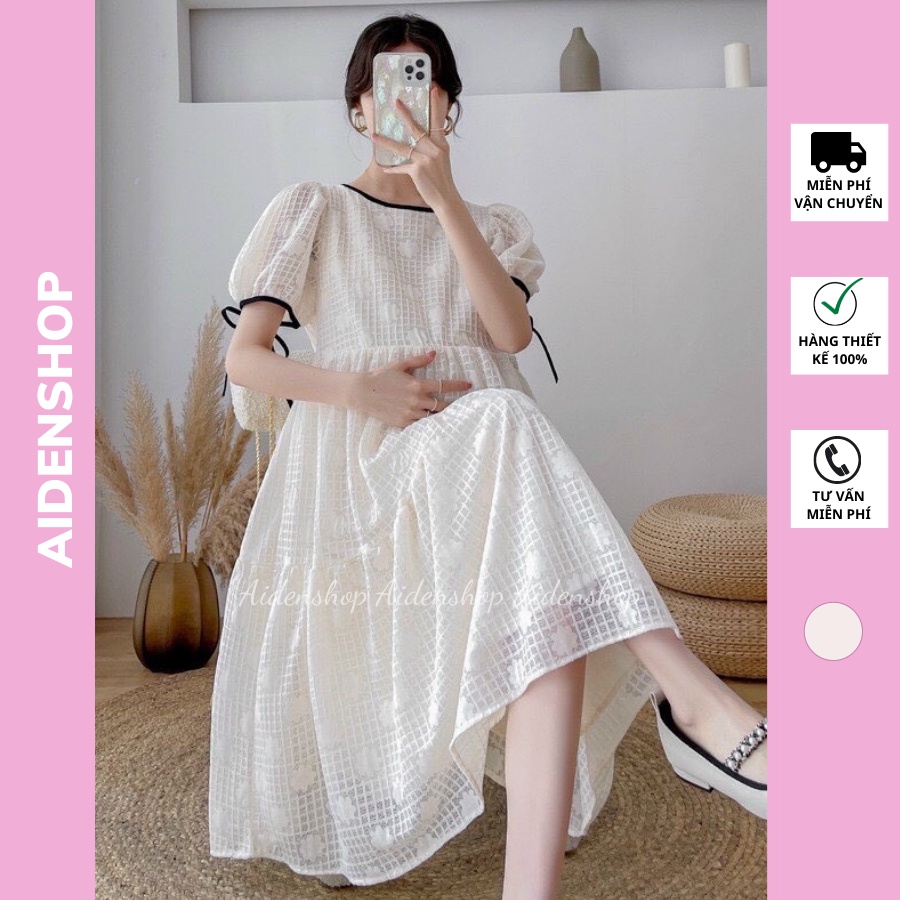 Váy bầu thiết kế suông Aidenshop đầm bầu thời trang mùa hè
