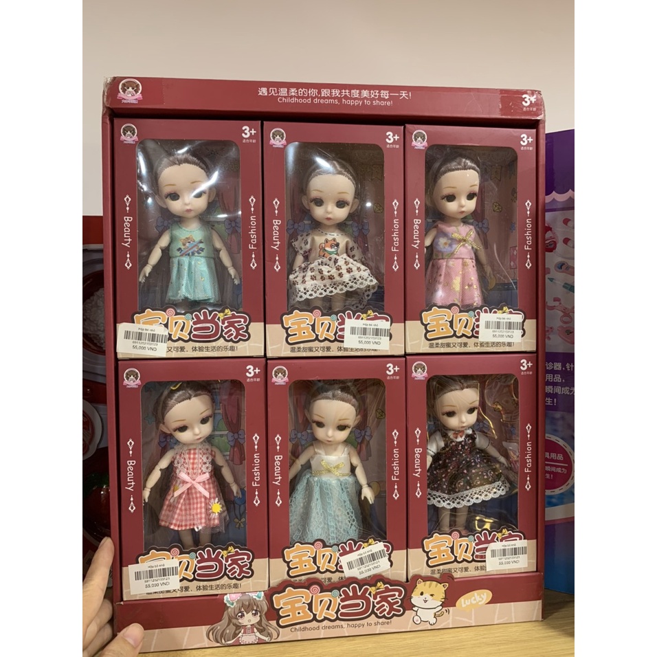 Đồ chơi búp bê barbie có khớp cho bé