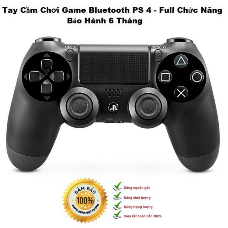 GIẢM SSAU 80% Tay Cầm Chơi Game Không Dây PS4 DualShock 4 Full Chức Năng , Tay Cầm Chơi Game Bluetooh Cho Điện Thoại, La