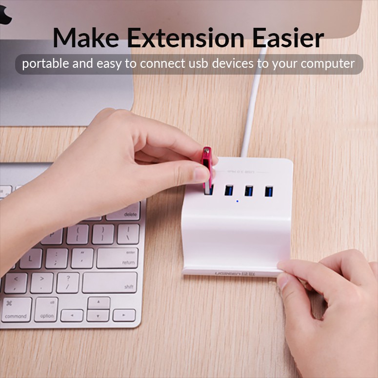 HUB Chia 4 Cổng USB 3.0 Hỗ Trợ OTG Cao Cấp UGREEN CR109