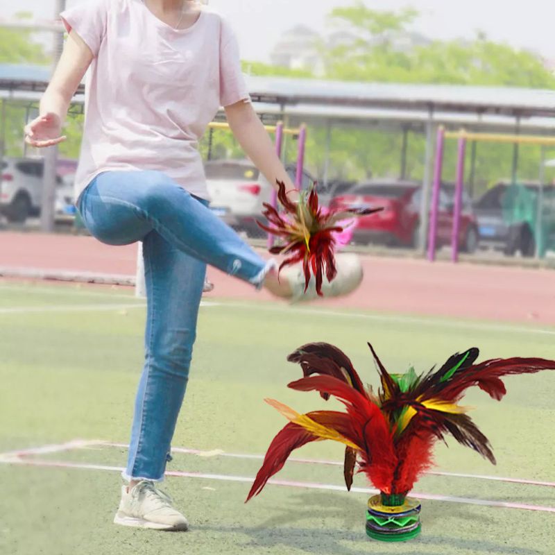 QQ Bộ 5 Lông Vũ Đồ Chơi Jianzi Trung Quốc Nhiều Màu Sắc