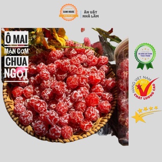 Ô mai xí muội mận cơm chua chua ngọt ngọt loại ngon hũ 500g - đồ ăn vặt nhà làm