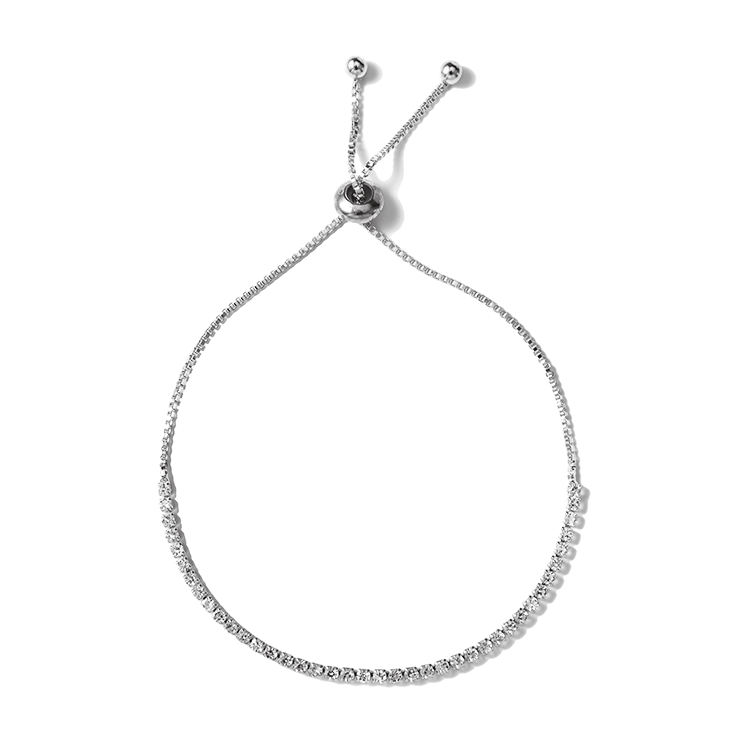 ✨ 【✅COD】 ✨Simple Retractable Rhinestone Claw Chain Adjustable Bracelet Women Korean Fashion New Bracelet Girlfriend Gift