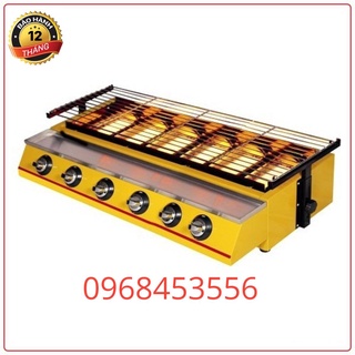 Bếp nướng xiên que 6 đầu đốt bằng gas, nướng thịt, sườn, bắp, cá viên...ET-K233