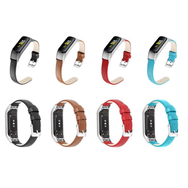 Dây Đeo Thay Thế Bằng Da Thật Cho Đồng Hồ Thông Minh Samsung Galaxy Fit-e