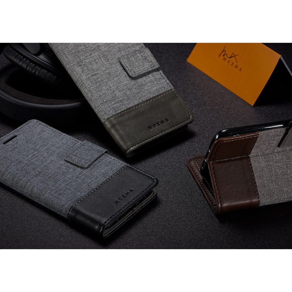 Bao da điện thoại canvas kiêm ví tiền thời trang cho Samsung Galaxy J6 J8 2018 | BigBuy360 - bigbuy360.vn