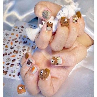 Đá hình. Cham đính móng hình thú. đồ nail