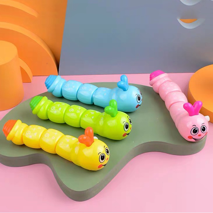 Sâu đồ chơi dễ thương vặn dây cót cho trẻ em