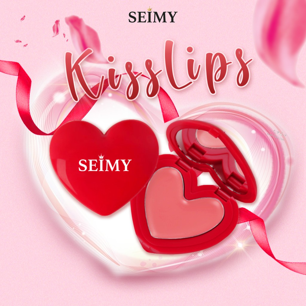 Son dưỡng môi SEIMY - Kiss Lips dưỡng mềm căng môi, giảm thâm và nẻ