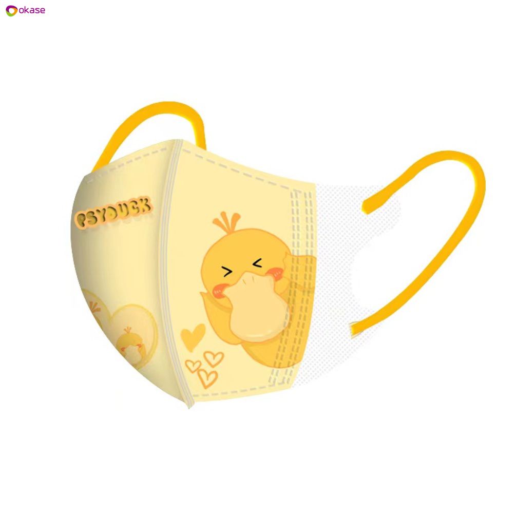 3d Mặt Nạ Gấu Vịt Khẩu Trang Trẻ Em Bé Gái Bé Trai Hoạt Hình Đặc Biệt Mùa Hè Khẩu Trang 3 Chiều 3d 3-Lớp Dùng Một Lần Mặt Nạ Đóng Gói Riêng Biệt