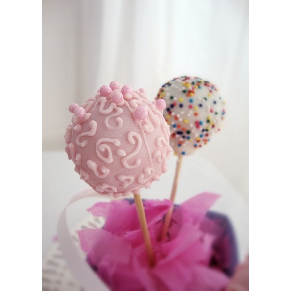 Khuôn cake pop silicon 20 viên kèm que - Love Bánh