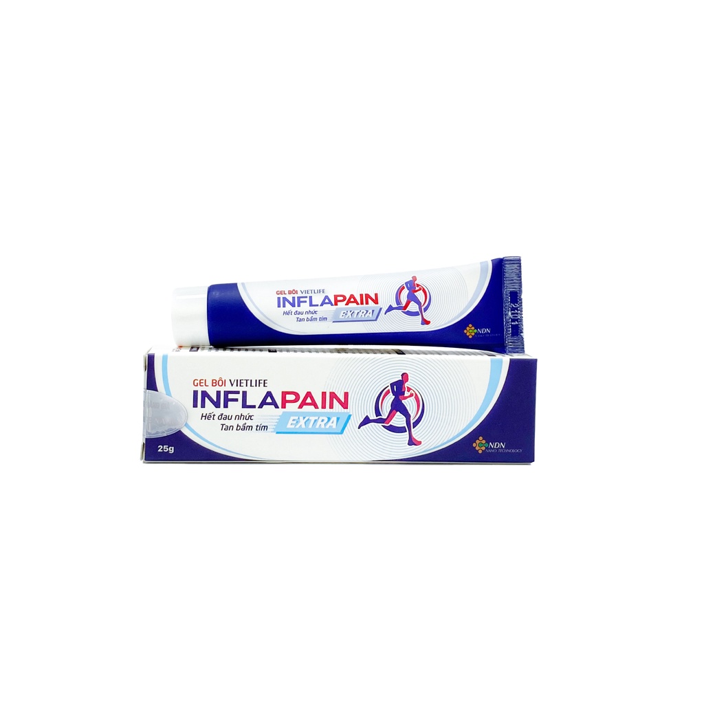 {MUA 5 TẶNG 1}{CHÍNH HÃNG}Vietlife Inflapain Gel bôi Extra 25g hỗ trợ hết đau nhức - tan bầm tím