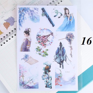 Sticker cổ trang cổ điển