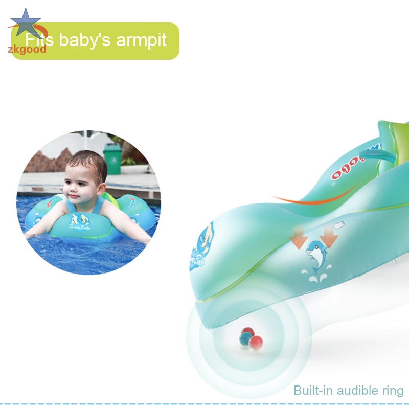 Baby Pool Float Inflatable Swimming Trainer Cute Swimming Ring for Kids Toddlers Aged 3-48 Months