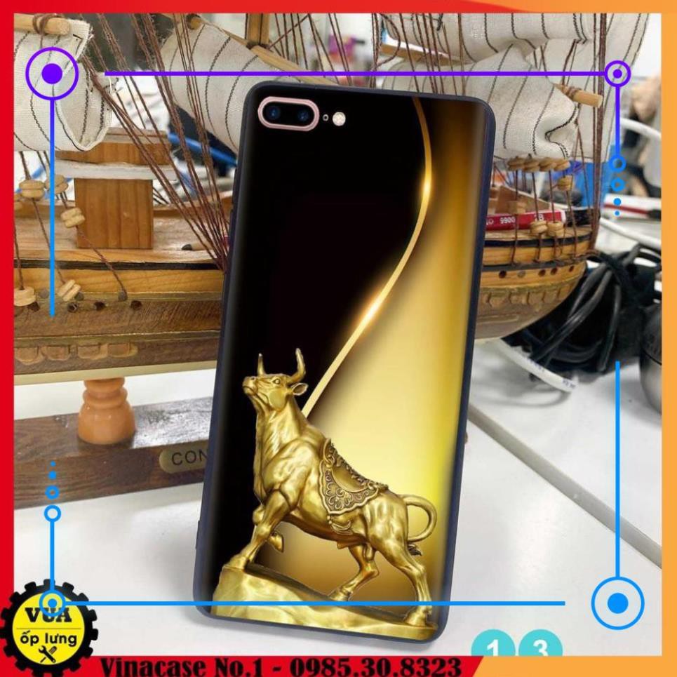 Ốp lưng in kính cường lực 3D hình Rồng Hổ cho iPhone 6 Plus - iPhone 6s Plus - iPhone 7 Plus - iPhone 8 Plus