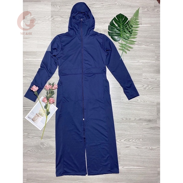 Áo khoác chống nắng toàn thân cho bé gái có vành mũ bản eo rộng rẻ nhất