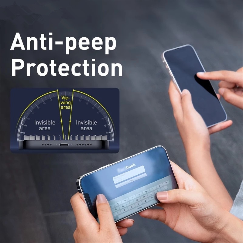 Ốp Điện Thoại Kính Cường Lực Chống Trộm Cho iPhone 14 15 Pro Max 13 Pro Max 11 Pro Max X XS Max XR 6 7 8 Plus