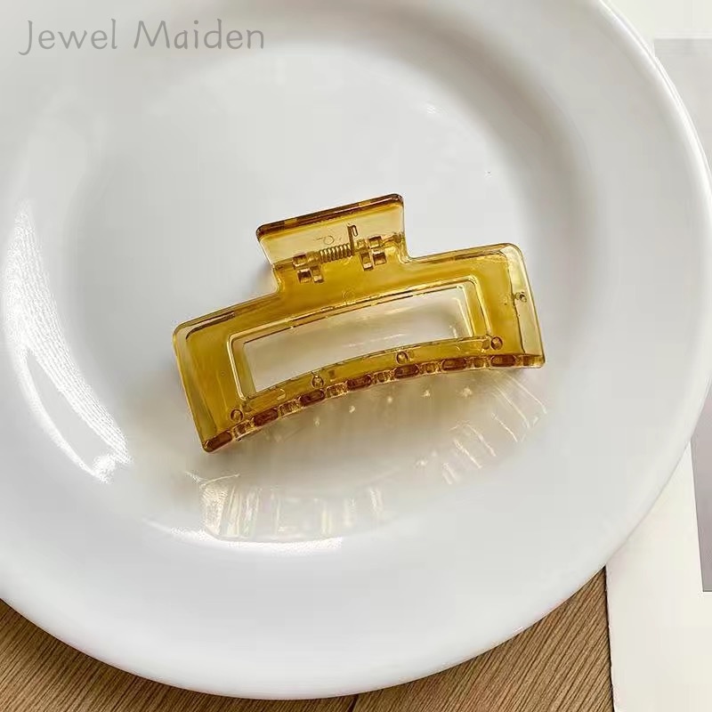 Kẹp gắp đồ ăn hình vuông bằng nhựa trong suốt thời trang