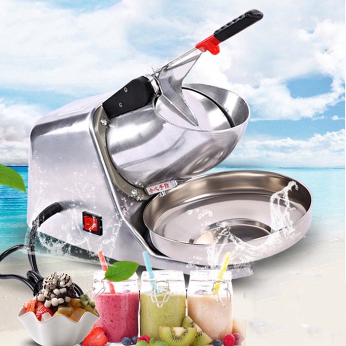 Máy Xay Đá Bào 2 Lưỡi Công Suất 300W, Máy Bào Đá Tuyết Mịn