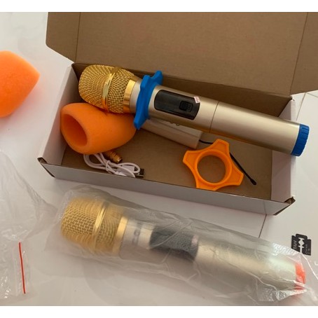 2 Micro không dây COK 123 - ST-123  loai 1 MẪU 2023 LOA KÉO 200W 300W