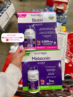 VIÊN UỐNG MỌC TÓC NATROL BIOTIN 5,000MCG FAST DISSOLVE