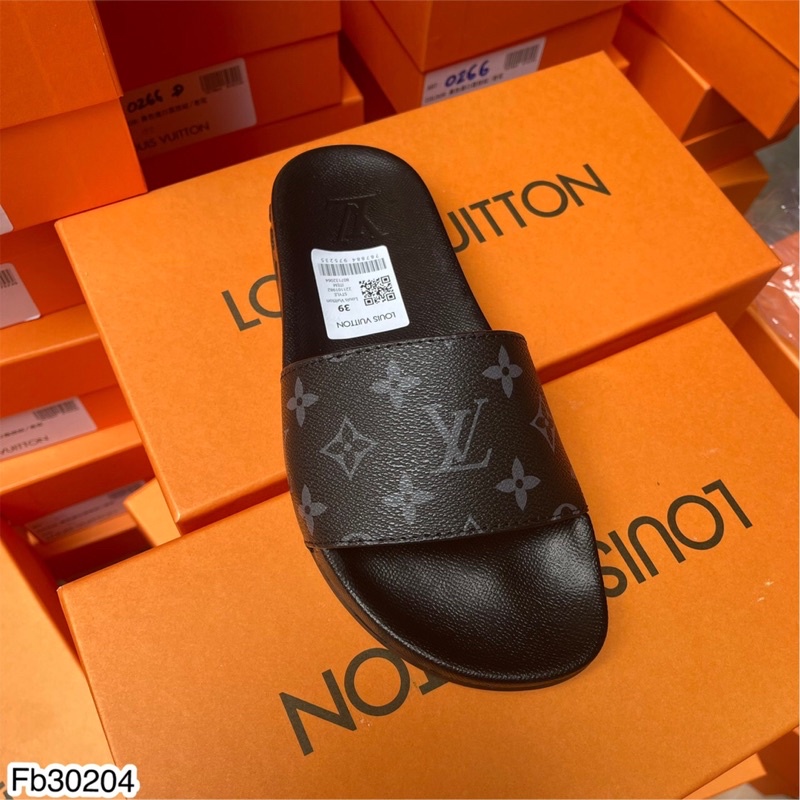 Dép LV Nam Quai Ngang In Hoa Cực Đẹp - Dép LV Nam Full Box SPF