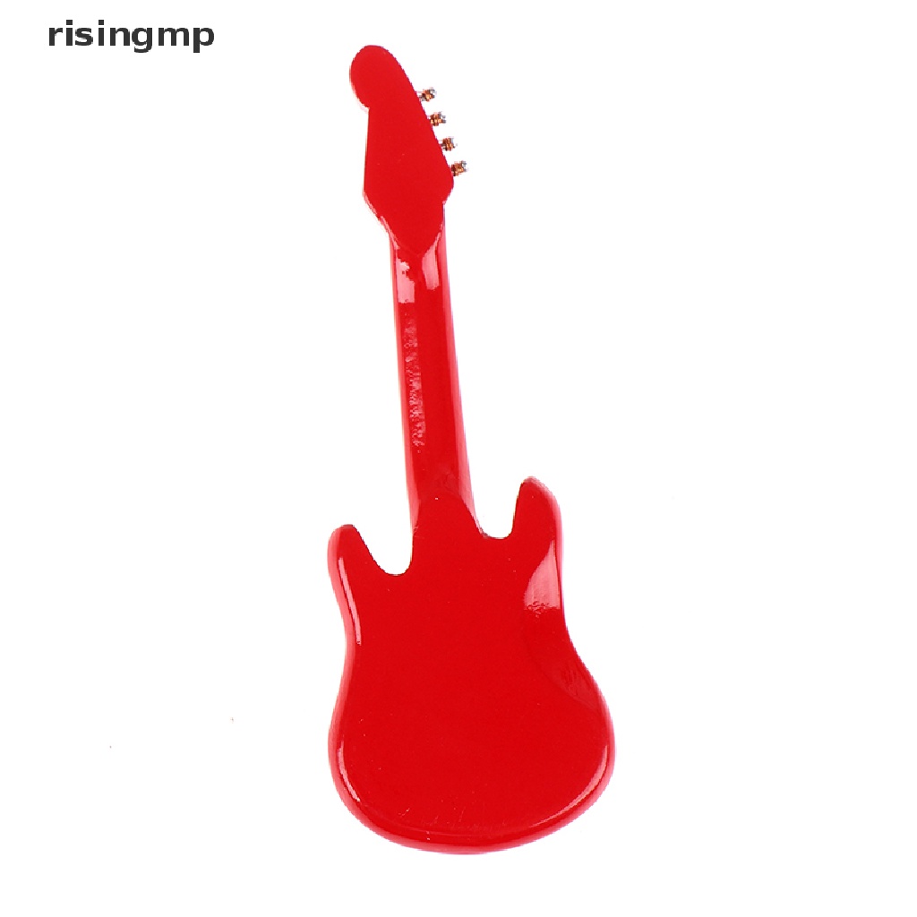 Đồ Chơi Đàn Ghita Điện Tử Có Nhạc Cho Nhà Búp Bê Tỉ Lệ 1: 12 ♨Trên đó