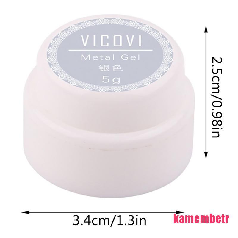 (Hàng Mới Về) Gel Sơn Móng Tay Ánh Kim Lấp Lánh 5ml