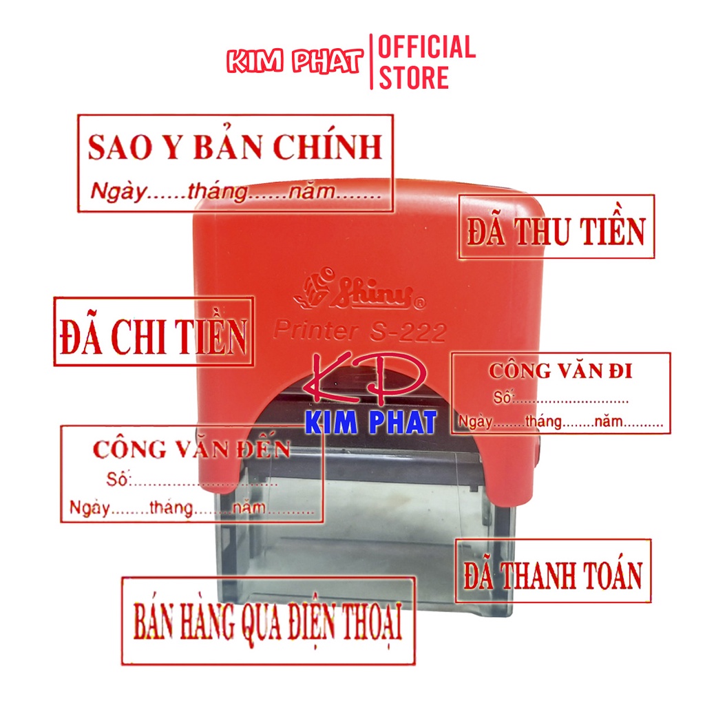 Con dấu liền mực SHINY Chính Hãng các loại