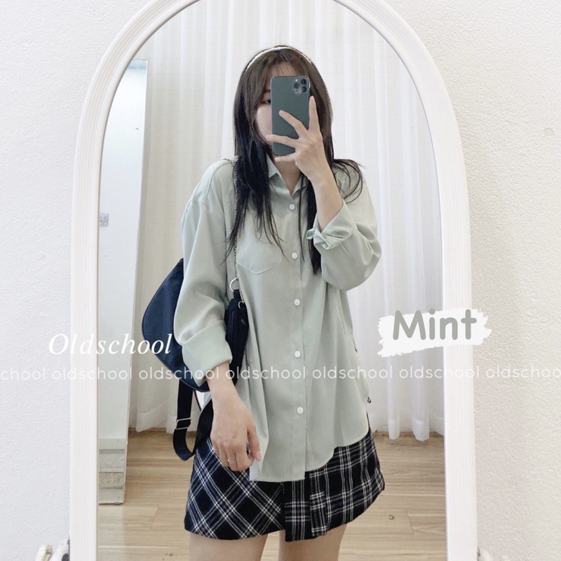 Đơn 99K]  SƠ MI LỤA MỎNG VẠT BÀU TAY SUÔNG