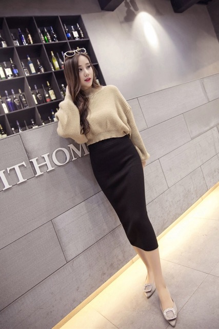 🌸 Chân váy bút trì sẻ sau dáng dài chân váy công sở/ chân váy dài | BigBuy360 - bigbuy360.vn