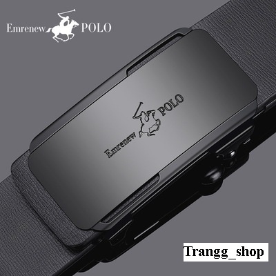 Thắt Lưng Nam Da Bò Cao Cấp Emrenew Polo 2 Lớp Full Hộp Đựng Mặt Khóa Hợp Kim