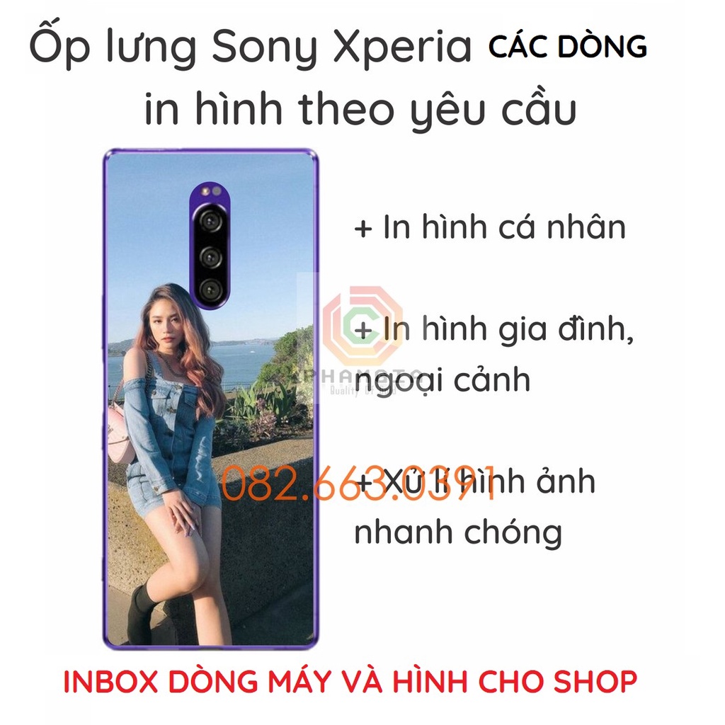 Ốp lưng Sony Xperia các dòng (xperia 1 2 3, z1 z2 z3 z4 z5 premium, ... ) in hình theo yêu cầu