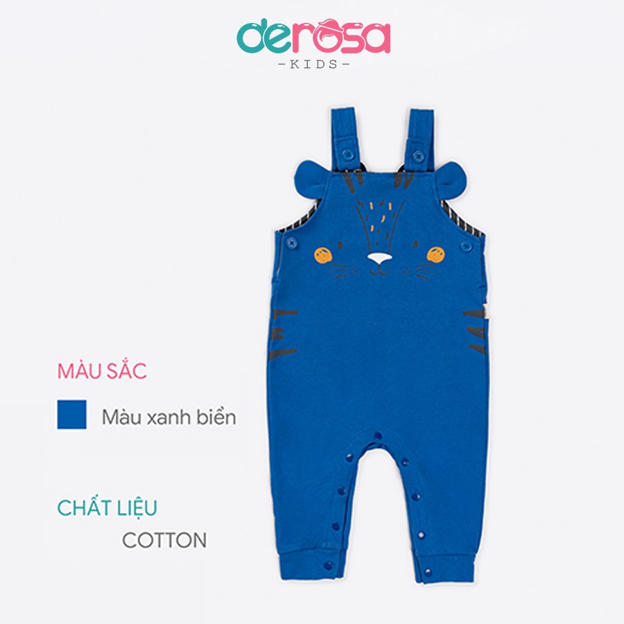Bộ body yếm cho bé trai sơ sinh DEROSA KIDS từ 9 đến 24 tháng AWBBD685Y