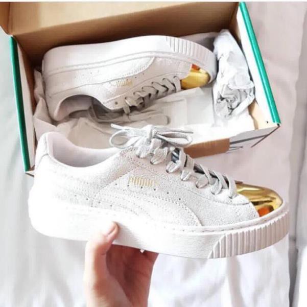 Giày puma mũi vàng Cao Cấp TOP CHAY Có Sẵn Có Sẵn . ^ .