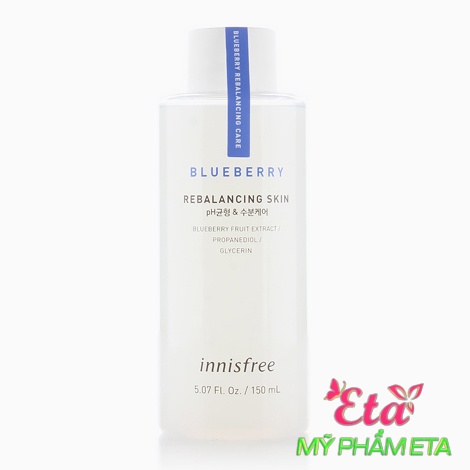 Nước hoa hồng Innisfree Blueberry Rebalancing Skin cung cấp độ ẩm cho da hiệu quả NHH 150ml