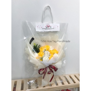 Set hoa sáp 11 bông kèm túi+thiệp