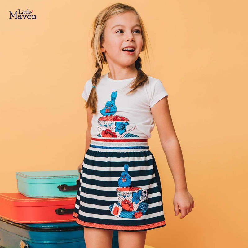 [Chính Hãng] Chân Váy Đầm Cho Bé Gái Little Maven - Domikids Từ 2-7 Tuổi Phong Cách Âu Mỹ