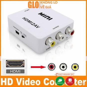 Box Chuyển HDMI Ra AV Mini HDMI2AV, Bộ Adapter Chuyển Đổi HDMI Sang AV