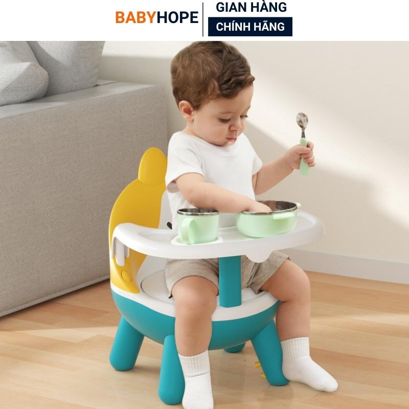 Ghế ăn dặm cao cấp cho bé 2in1 vừa là ghế ăn dặm,Sofa BABYHOPE